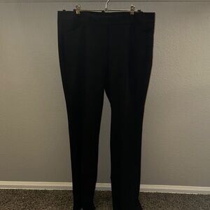 Worthington Classic Black Straight Leg Pants